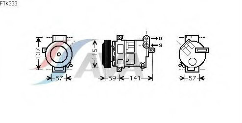 Compressore fiat idea 6 - compressore,